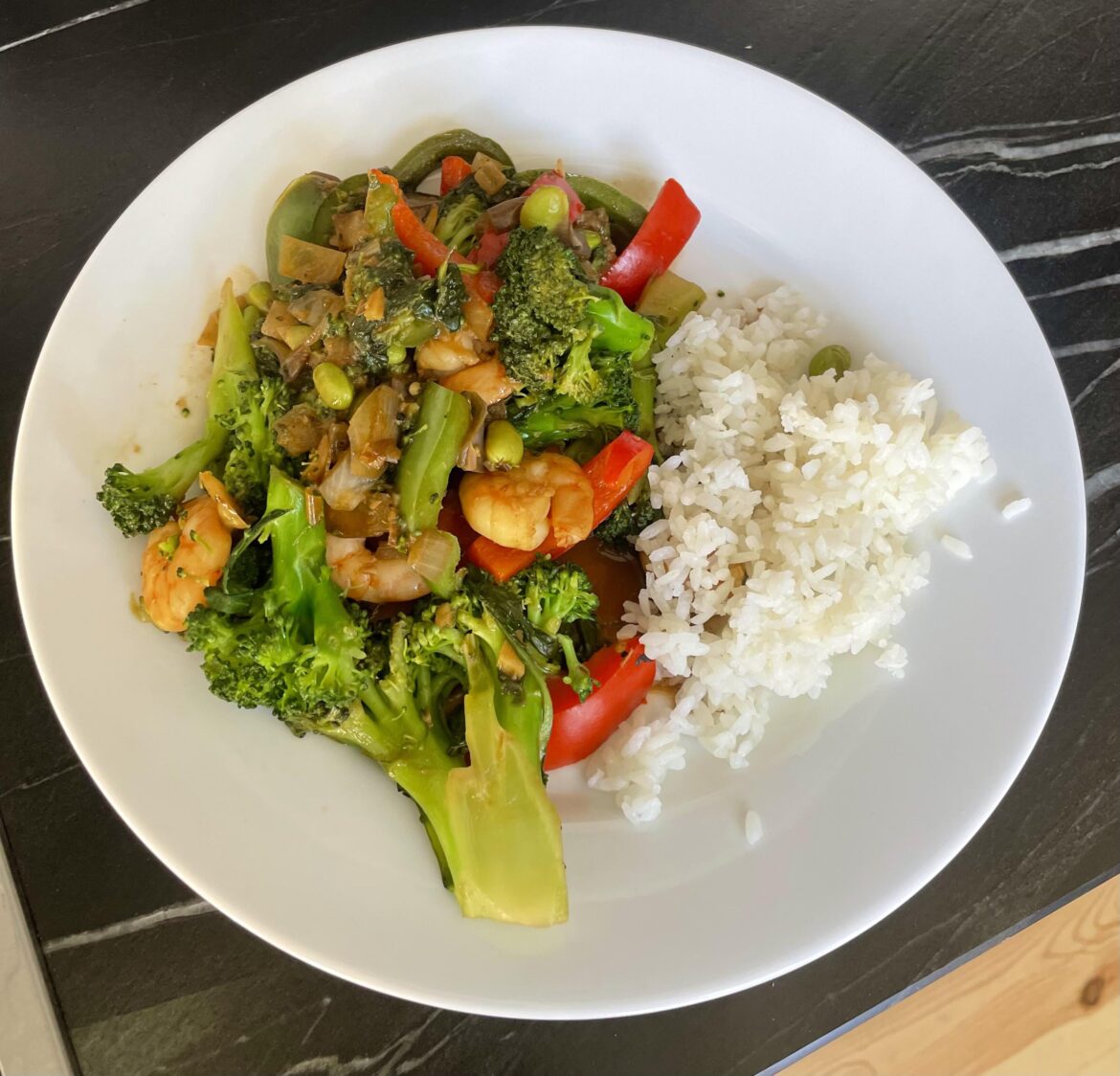Shrimp and Vegetable stir fry