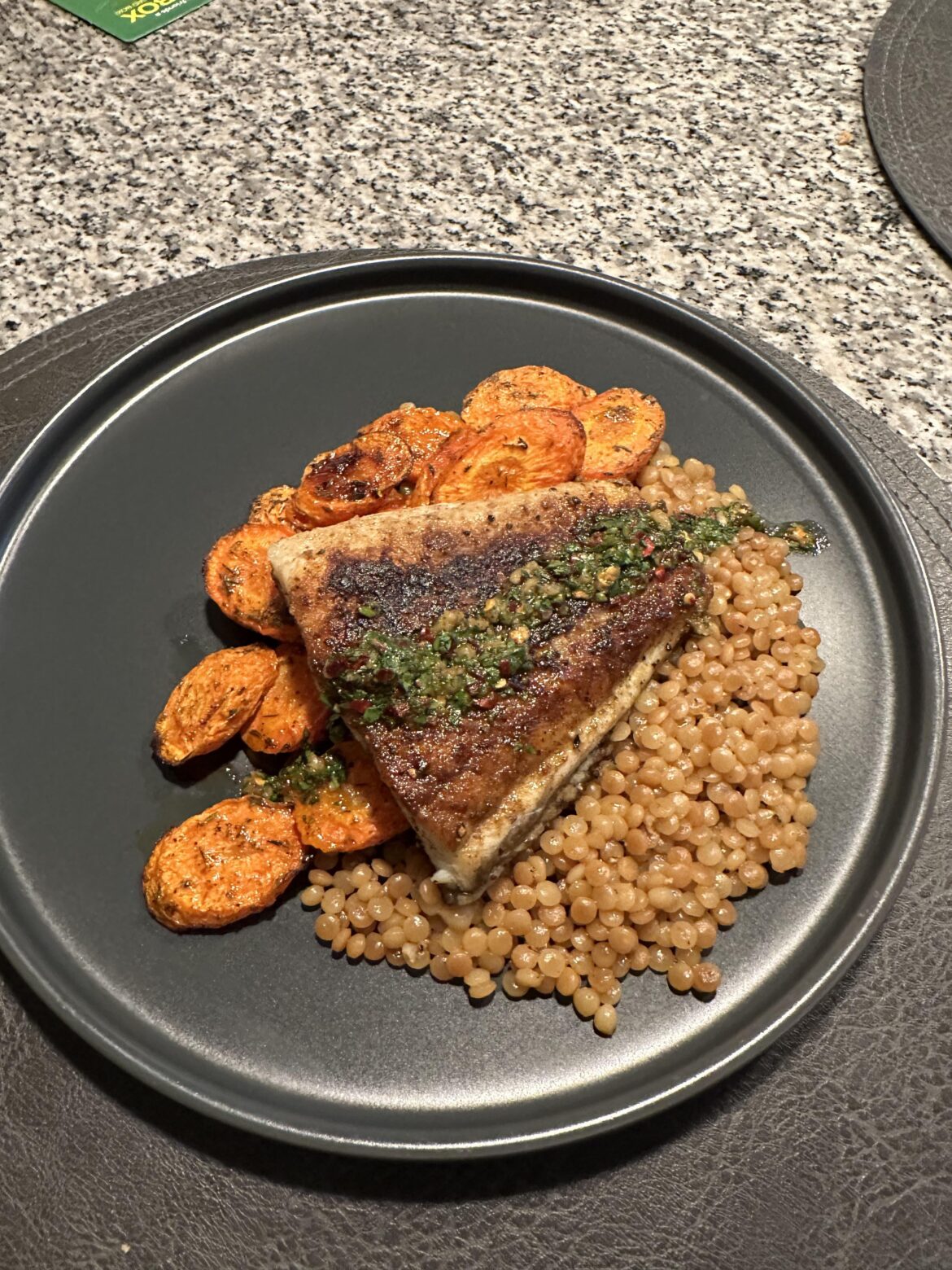 Chimichurri barramundi