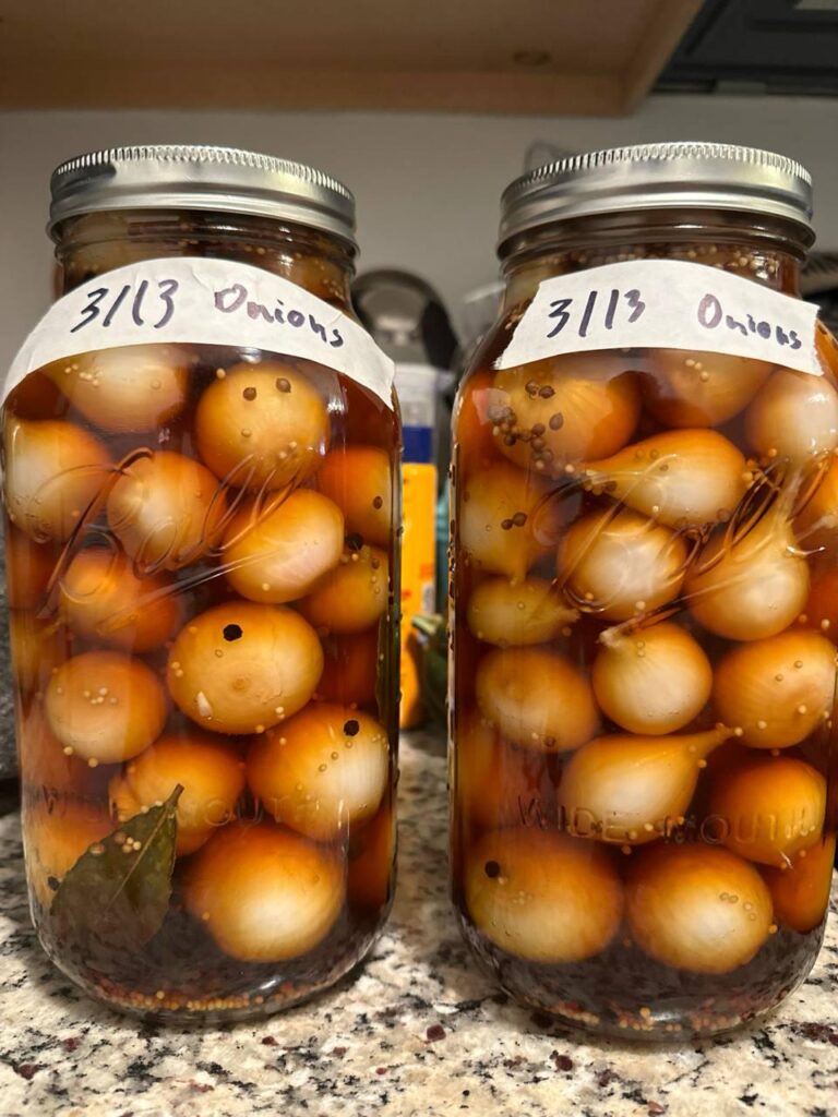 English pub style pickled onions