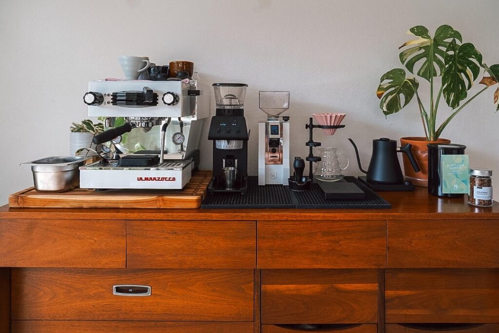 My first attempt at a coffee station