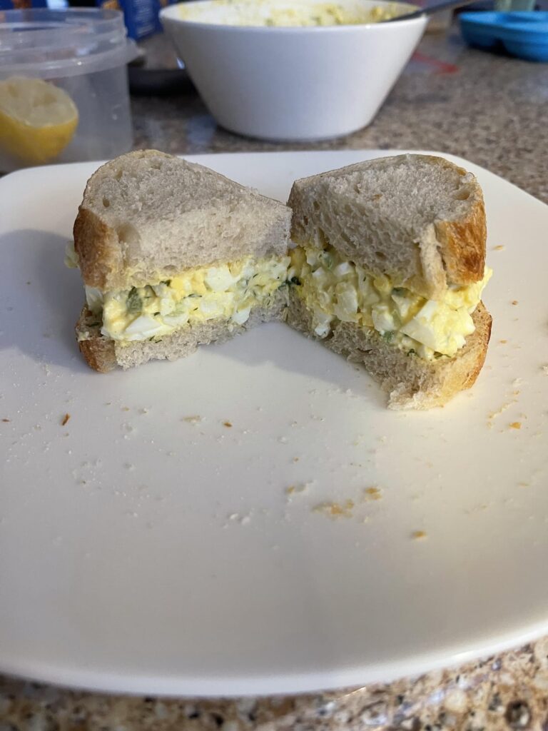 Egg salad sandwich!