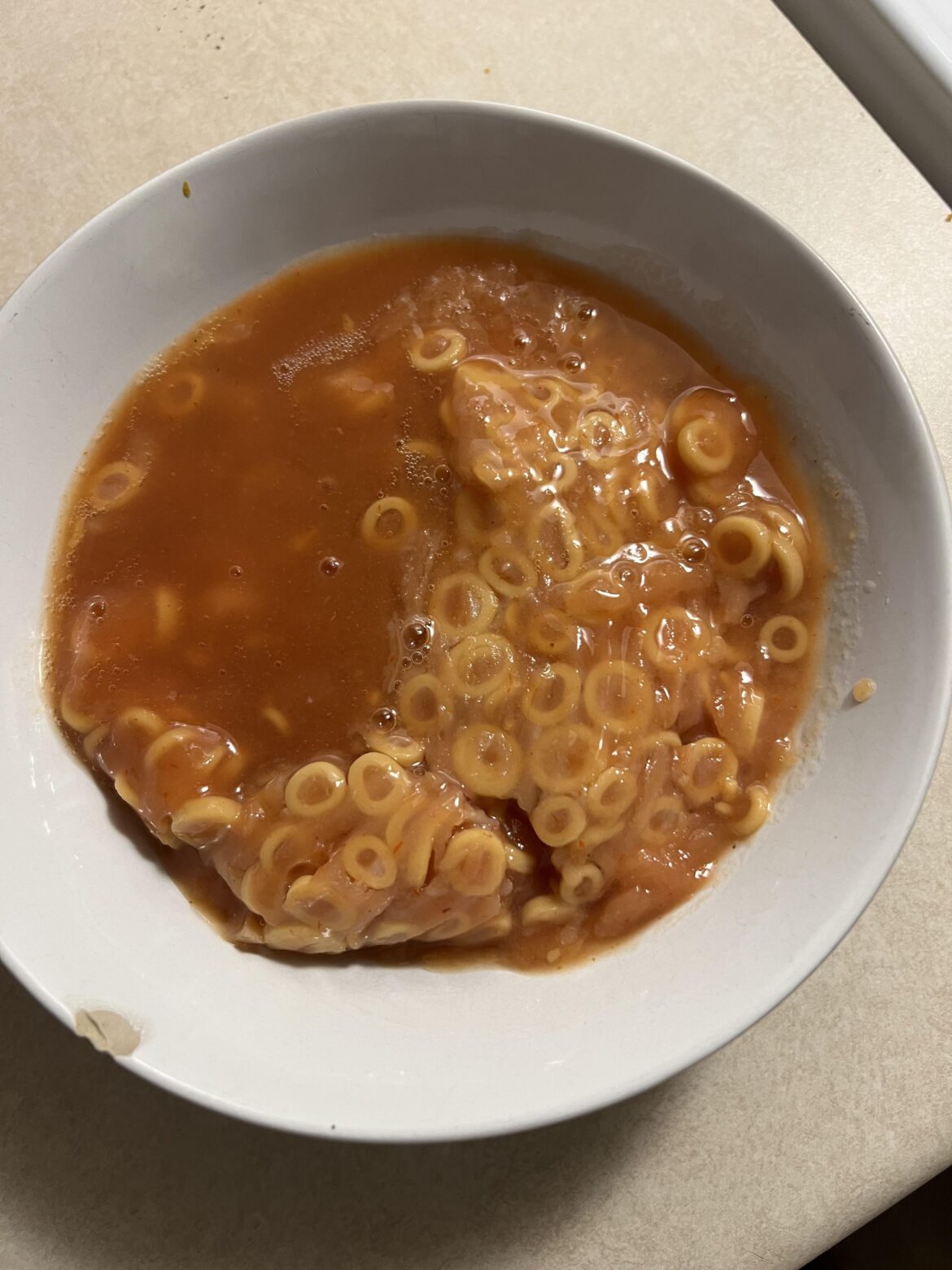 Off brand spaghettios…
