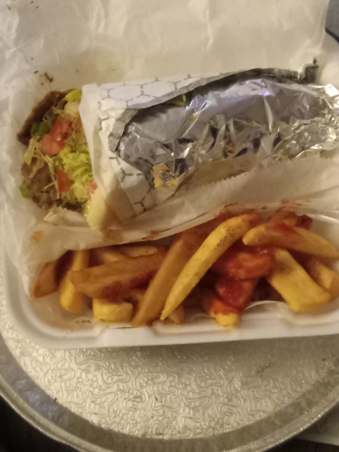 Gyro and Steak Fries