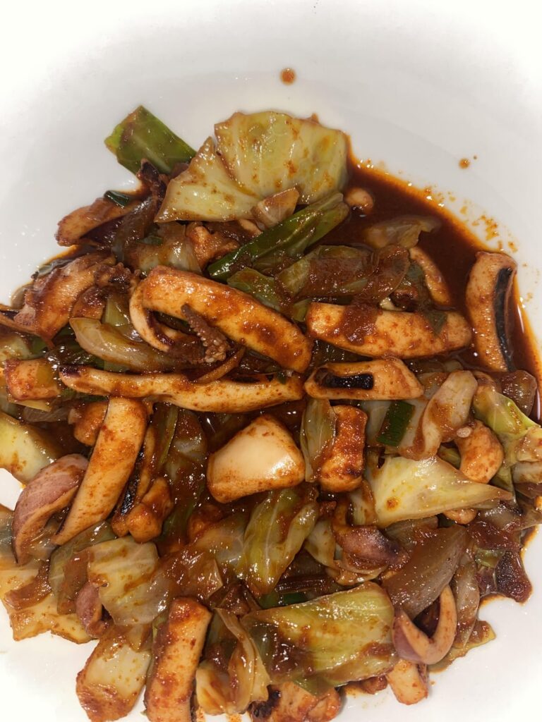 오지어볶음!! Stir-Fried Squid (?)