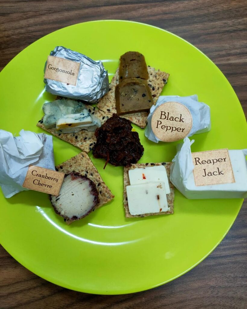 Vegan cheese selection box from Bali