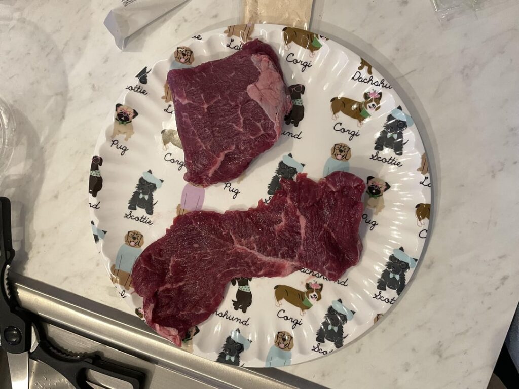 Can I just get two meats the same size?