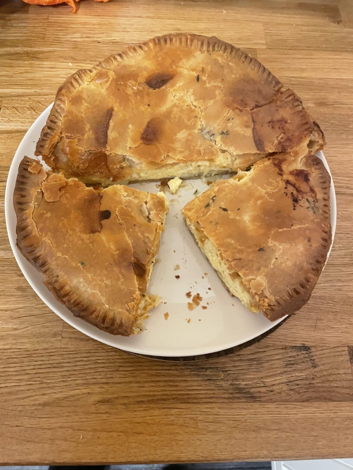 Cheese and onion pie