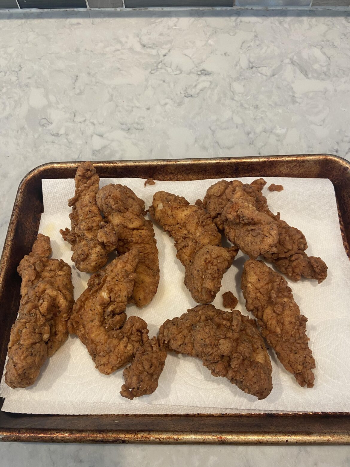 Combined two recipes to make delicious chicken tenders!