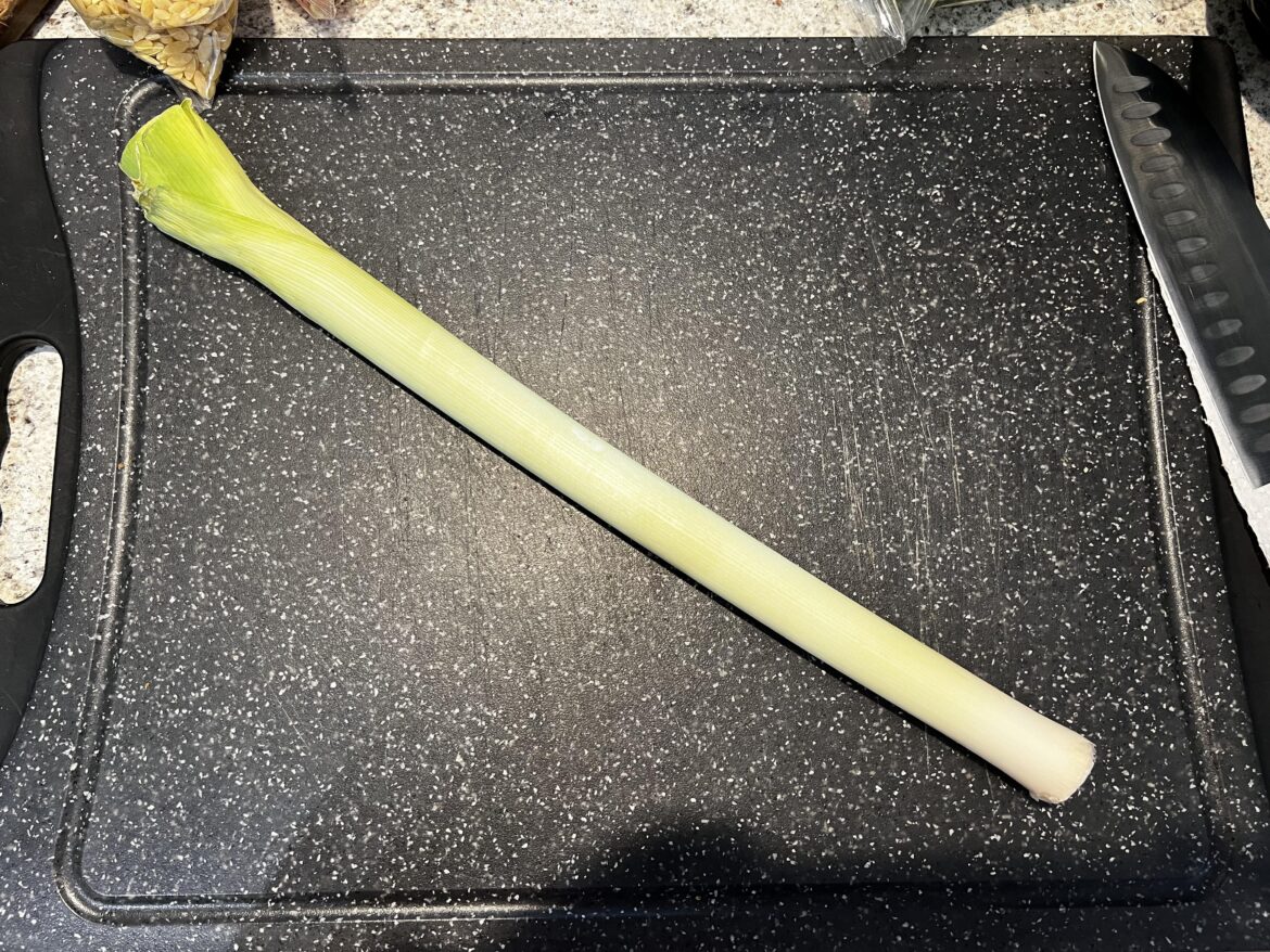 This sub: constant complaints about vegetable size and quality. Meanwhile my leek: