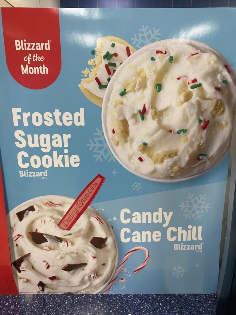 Really loved Dairy Queen’s Frosted sugar cookie and Cake batter cookie dough blizzards!