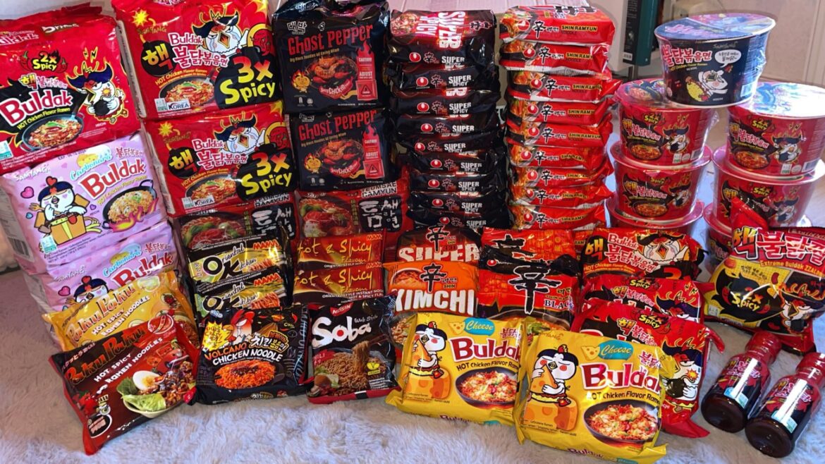 Received my massive spicy ramen orders today