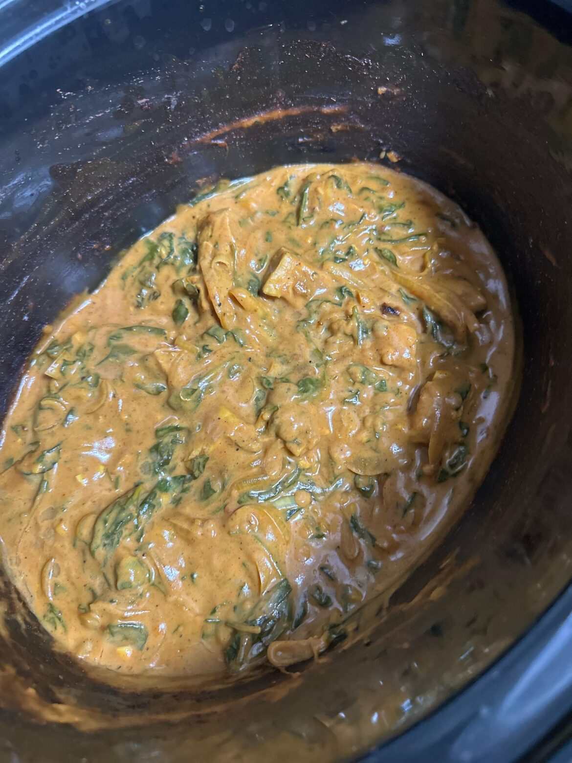 Slow cooker chicken saag Slow cooker chicken saag