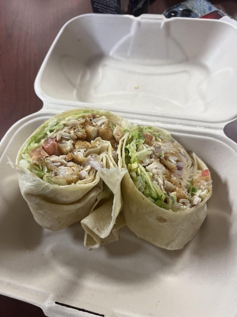 calories in this chicken tender wrap?