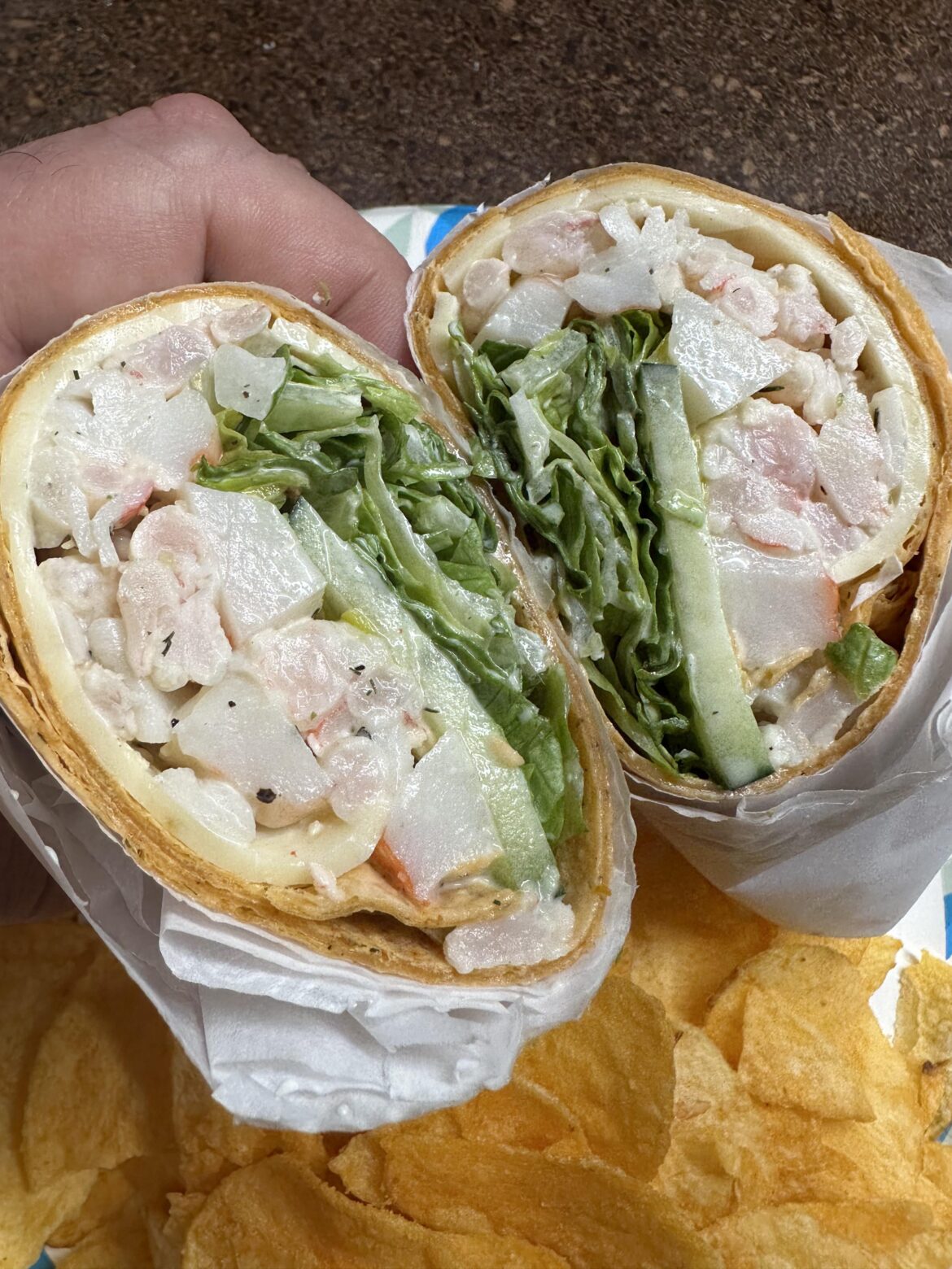 It's a wrap. Yummy and cool