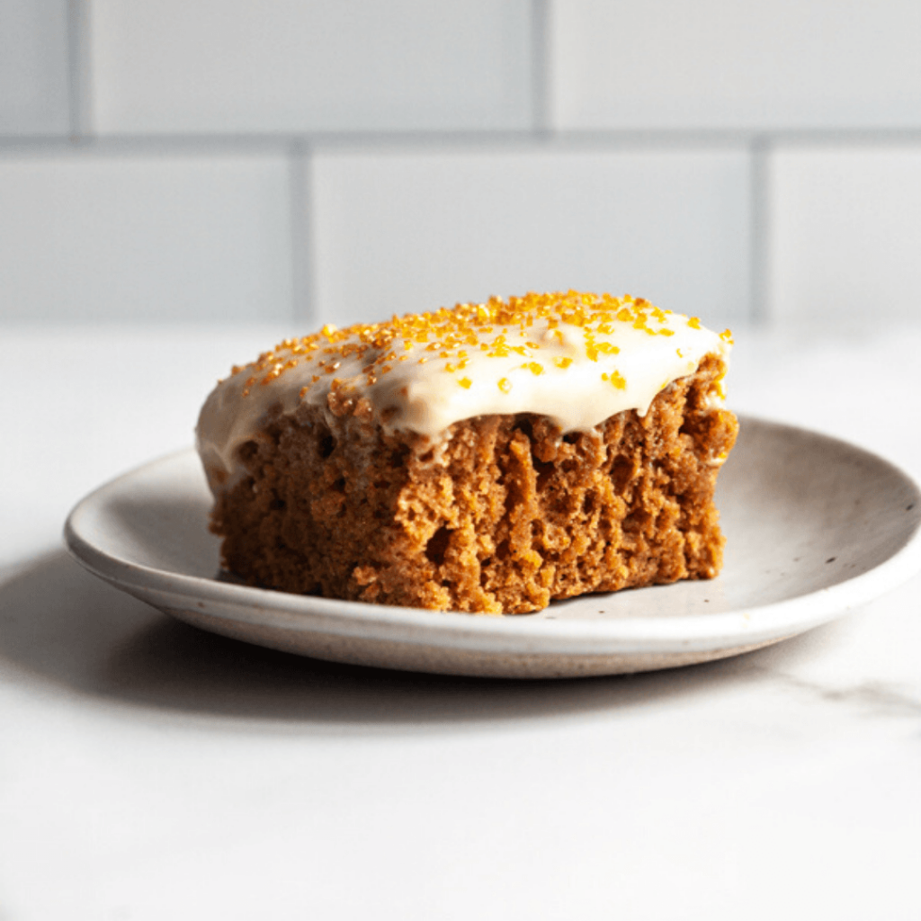Cinnamon Sheet Cake with Cream Cheese Spicy Frosting
