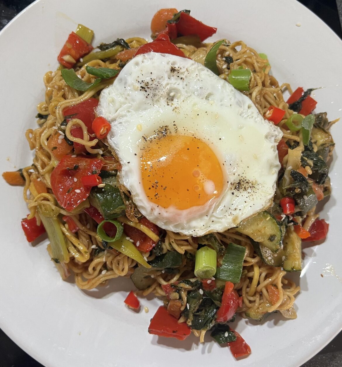 Spicy peanut butter noodles