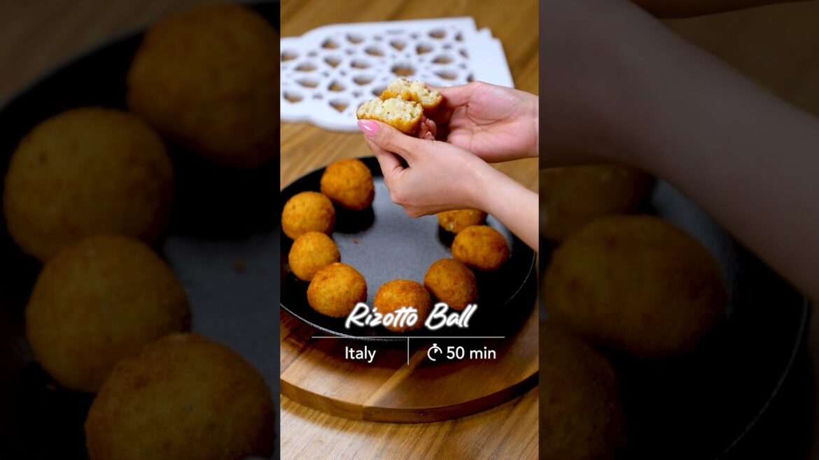 Italian Truffle Risotto Balls recipe - وصفة كرات الريزوتو بالكمأة الإيطالية