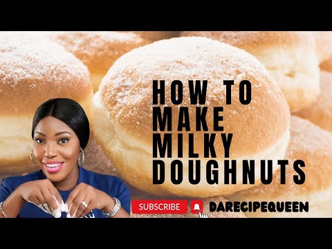 MILKY DOUGHNUT RECIPE || How to Mix, Fry and Fill MILKY DOUGHNUT RECIPE || How to Mix, Fry and Fill