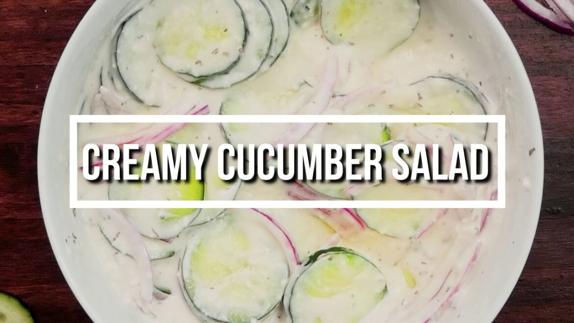 Creamy Cucumber Salad with Mayo and Vinegar