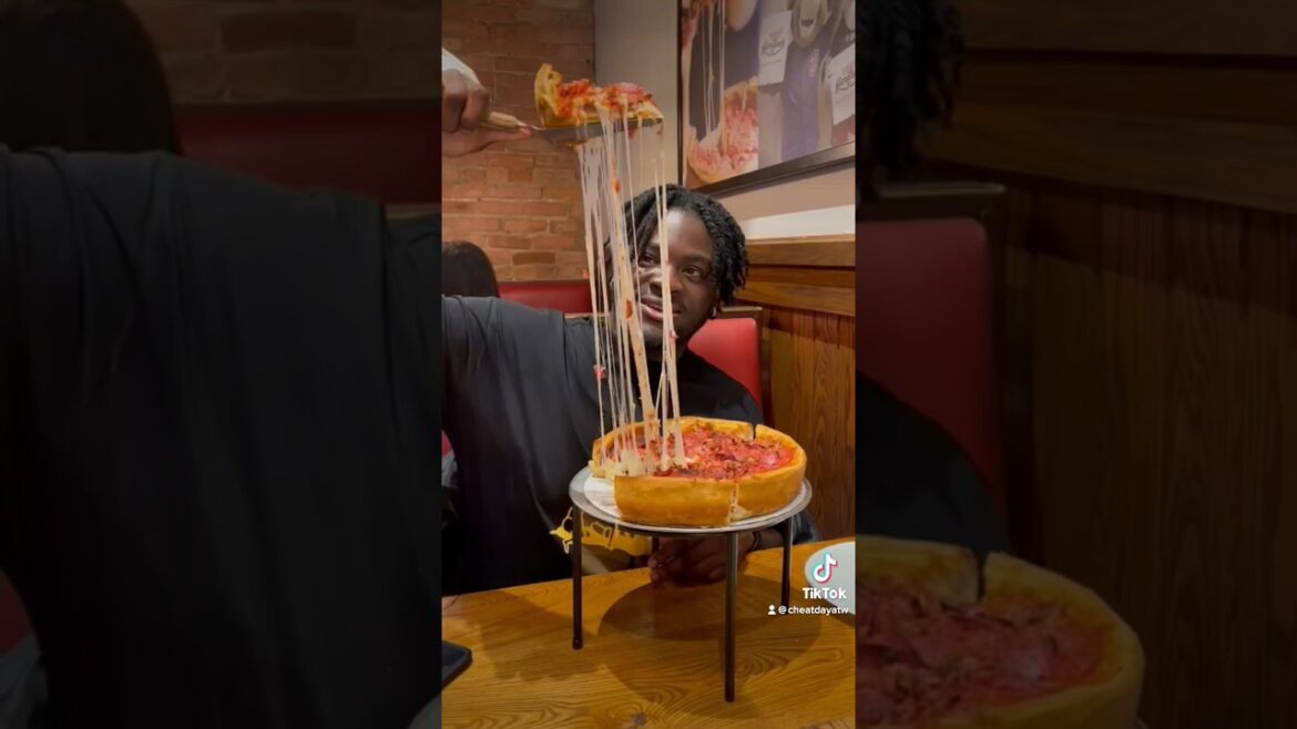 Trying the famous Chicago Deep Dish at Giordano’s