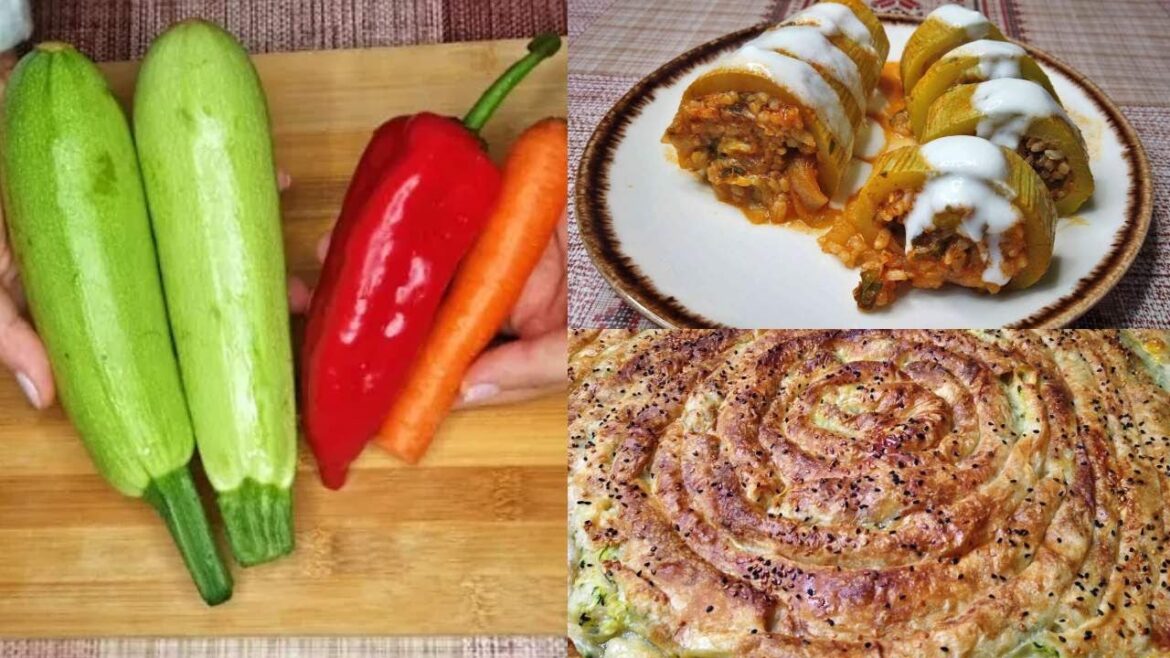 3 MOST DELICIOUS ZUCCHINI DISH RECIPES, DIFFERENT FROM EACH OTHER