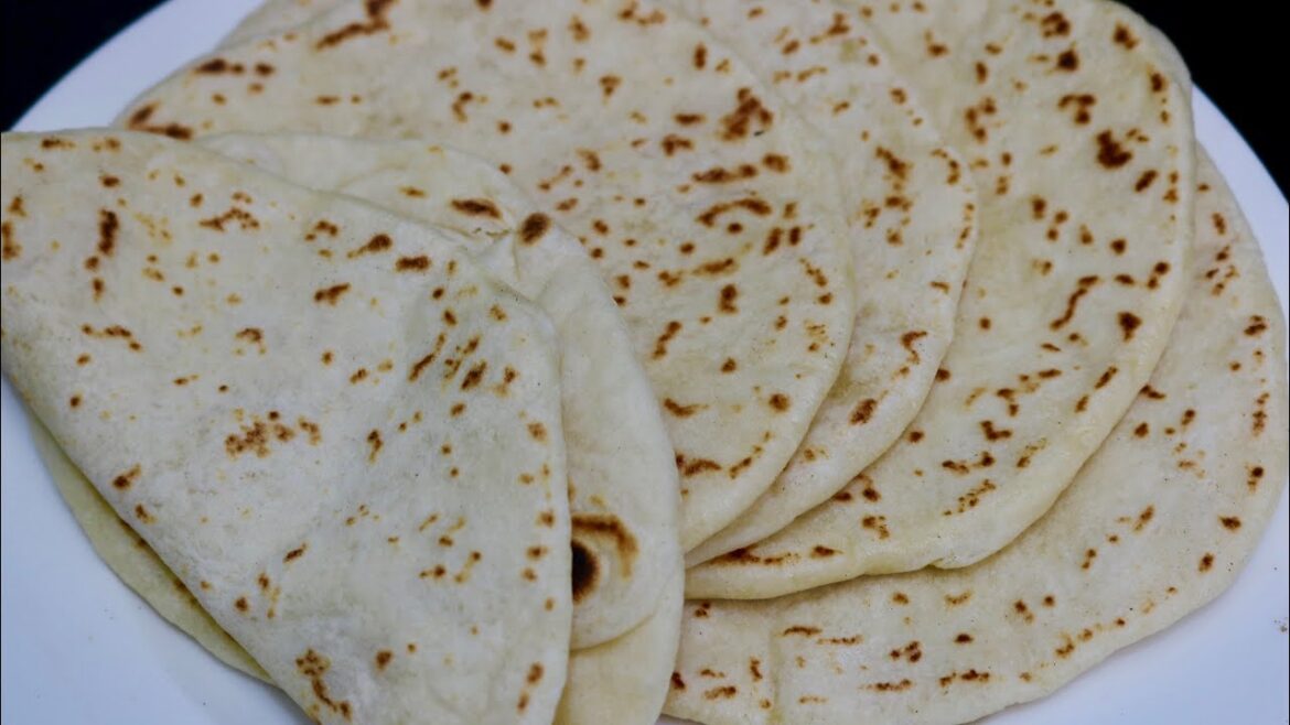 Shawarma Bread / Pita Bread Recipe By Cooking With Passion