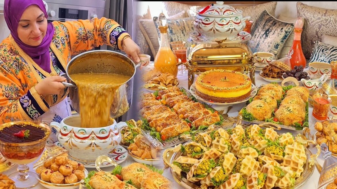 أول فطور رمضان جبتلك كلشي حتى العشاء و السحور مائدة كاملة من المملحات حتى العصير تحلية خطيرة دجاج جد أول فطور رمضان جبتلك كلشي حتى العشاء و السحور مائدة كاملة من المملحات حتى العصير تحلية خطيرة دجاج جد