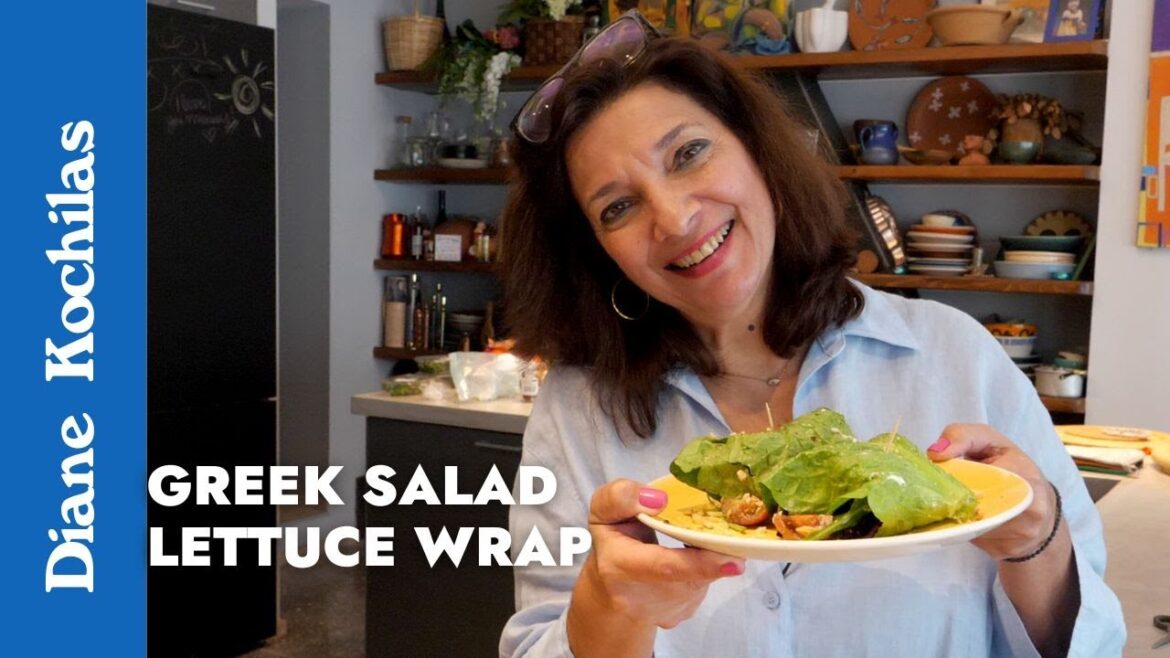 Greek Salad Lettuce Wrap