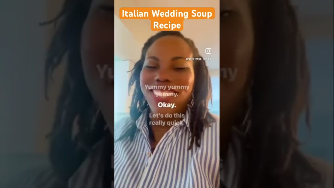 Italian Wedding Soup recipe pt1 #love