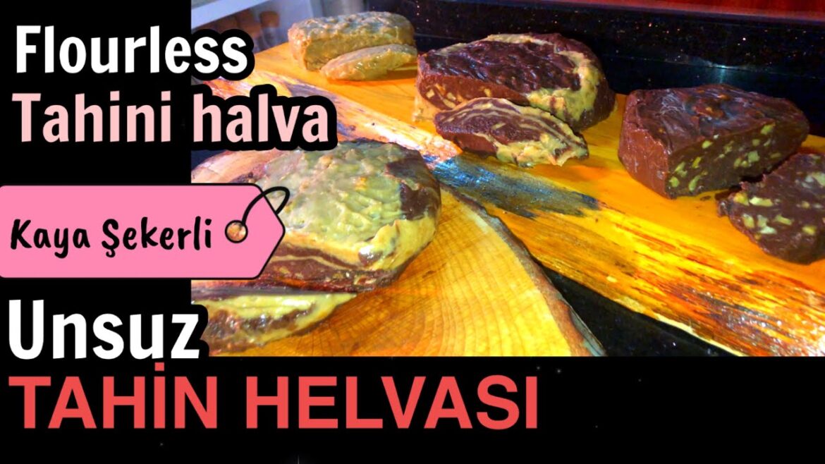Unsuz Tahin Helvası Nasıl Yapılır / Flourless tahini halva recipe Unsuz Tahin Helvası Nasıl Yapılır / Flourless tahini halva recipe
