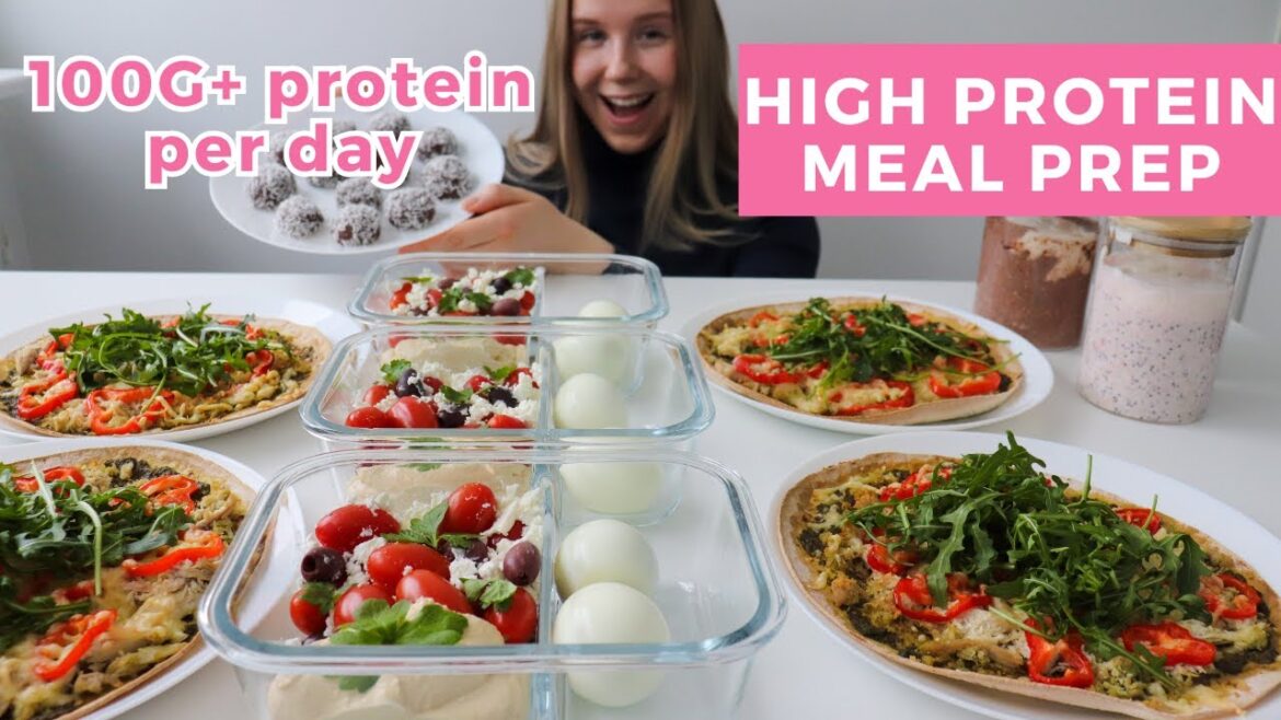 Quick, Healthy & High protein Meal Prep  | 100G+ protein per day!