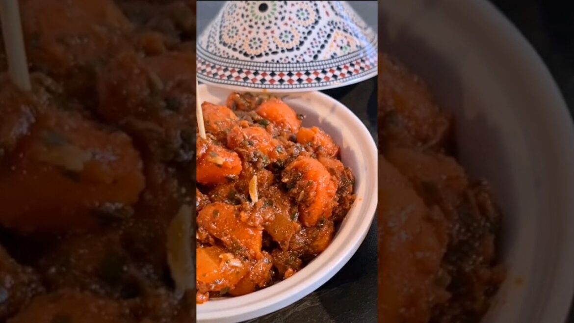 Carottes Marocaine à la chermoula جزر بالشرمولة    #shorts
