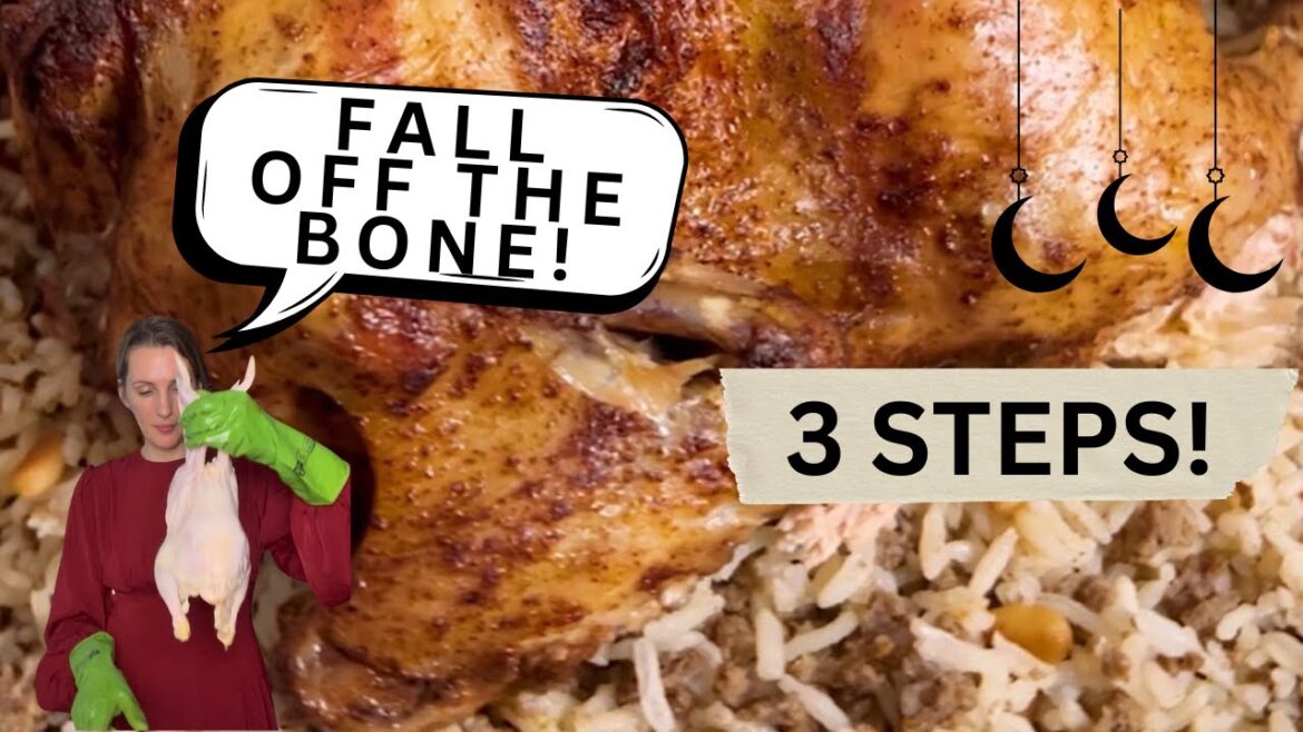 Stuffed Chicken with Rice Recipe | Arabic Spiced Chicken | Whole Chicken Roast
