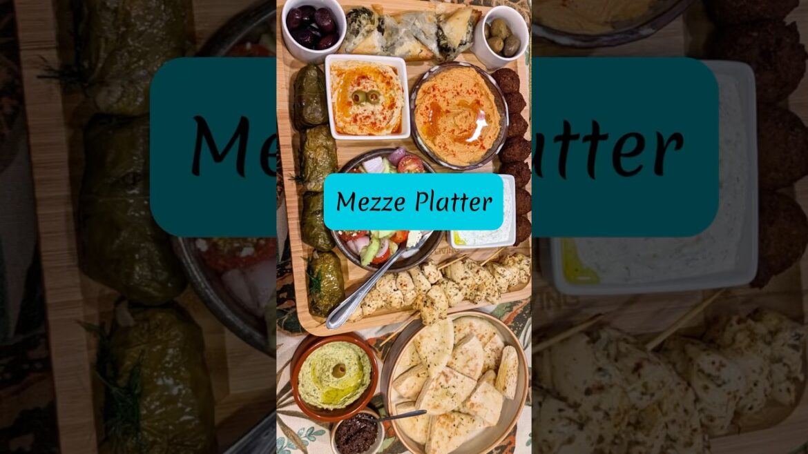 Mezze Platter Ideas! #mezze #kebab #dips #partyfood #partyrecipes