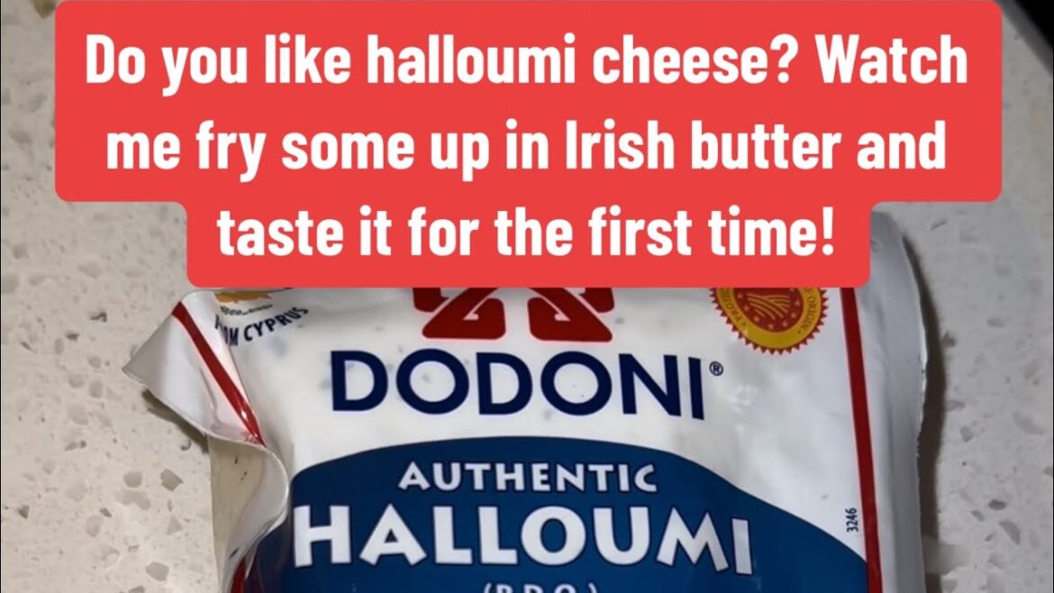 Do you like halloumi cheese? Watch me fry some up in Irish butter and taste it for the first time!