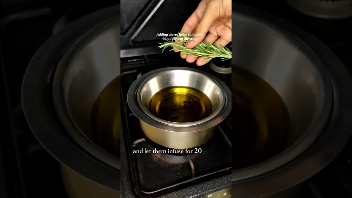 The simplest Rosemary oil recipe to make at home.