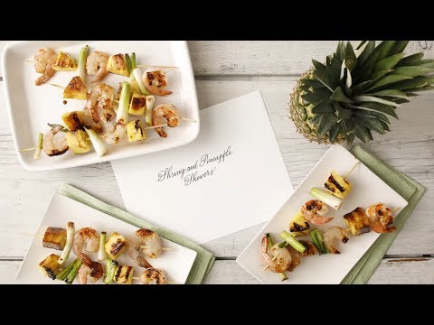 Pineapple-and-Shrimp Skewers- Martha Stewart - Dining and Cooking