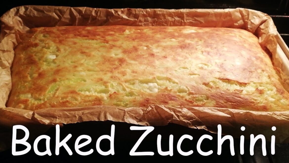Baked Zucchini Recipe | Easy and Simple Cheese Zucchini Dinner