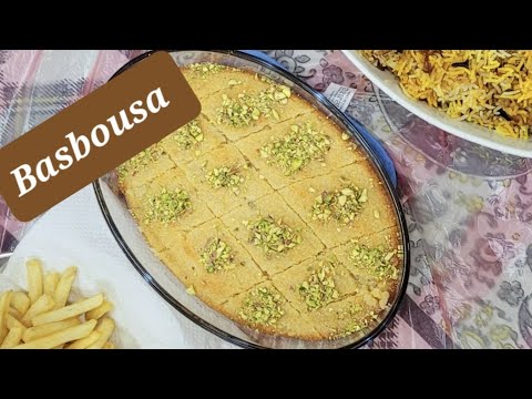 BASBOUSA || Coconut cake || Semolina Cake || Easy Recipe BASBOUSA || Coconut cake || Semolina Cake || Easy Recipe