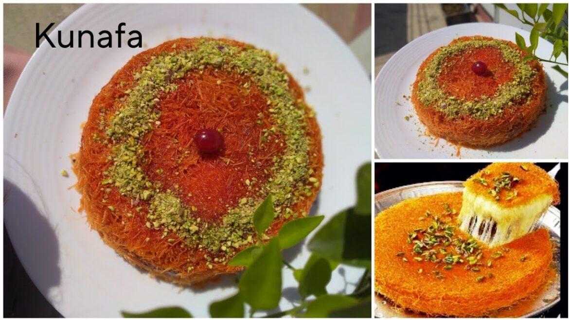 Eid special Kunafa || Middle eastern desert kunafa | cheese kunafa Dessert in easy way#kunafa #viral