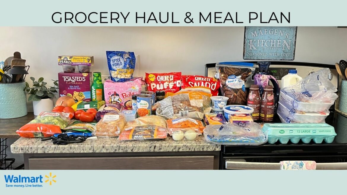 GROCERY HAUL & MEAL PLAN | BUDGET FRIENDLY | WALMART DELIVERY | DINNER IDEAS | FAMILY OF TWO