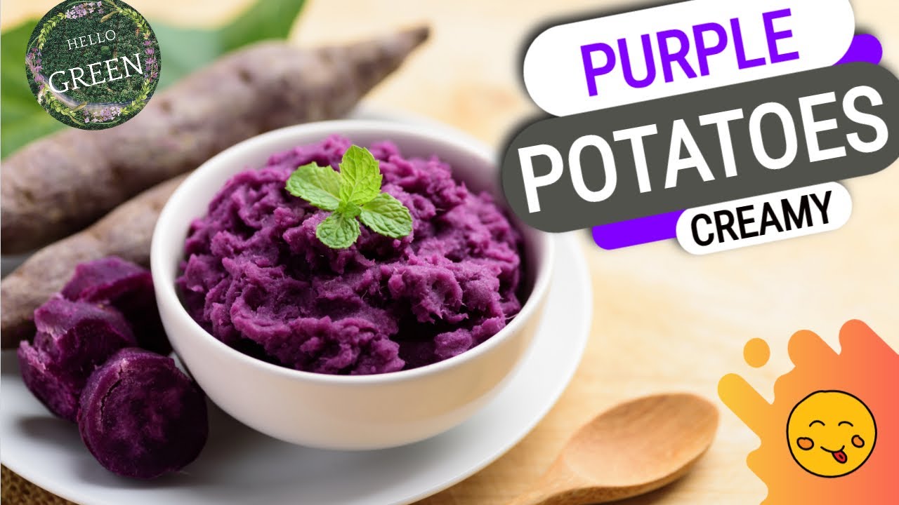 PURPLE SWEET POTATO RECIPE I mashed purple potatoes recipe I gluten