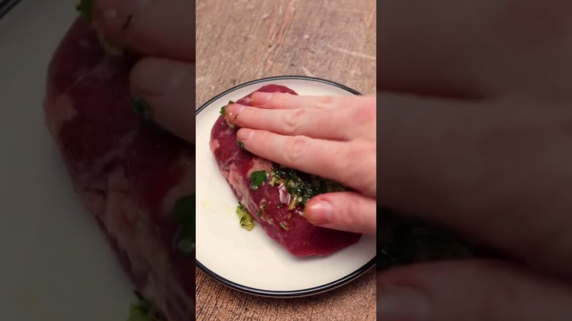 Herb-Crusted Filet with Garlic Butter #recipe #recipevideo #food Herb-Crusted Filet with Garlic Butter #recipe #recipevideo #food