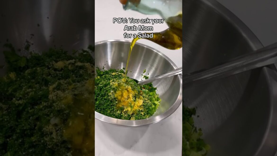 The Most Underrated and Simple  Salad using a few ingredients! #arabicfood #lebanesefood #tabbouli