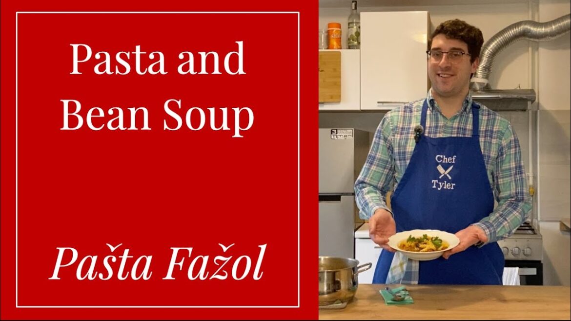 Quick and Easy Bean and Pasta Soup, Pašta Fažol Quick and Easy Bean and Pasta Soup, Pašta Fažol
