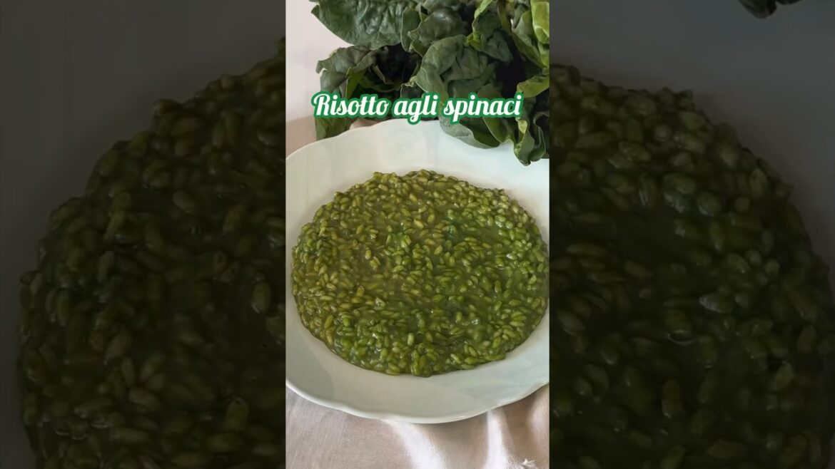 Risotto agli spinaci #ricette #recipe #risotto