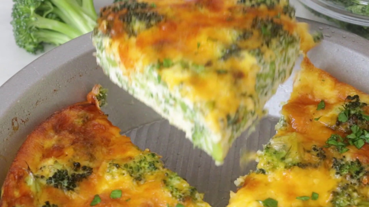 Crustless Broccoli Cheddar Quiche Recipe - Dining and Cooking