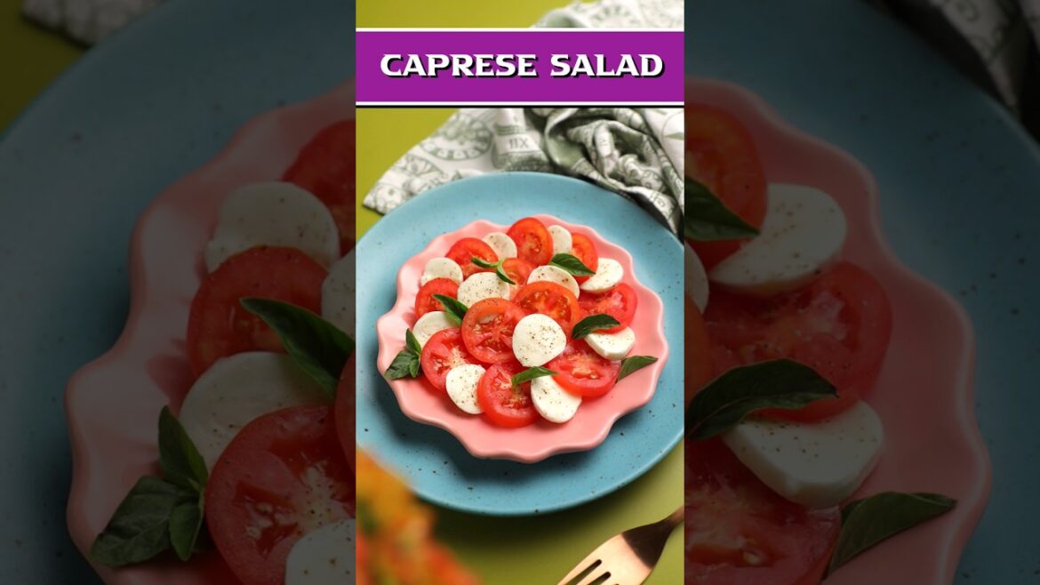 Italian Caprese Salad at Home | Bocconcini Mozzarella And Tomato Salad #capresesalad #italiansalad