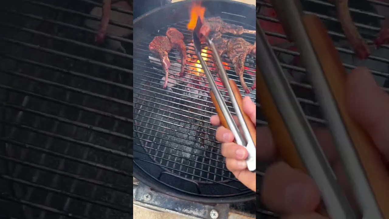 Costco Lamb Chops on the er Kettle Dining and Cooking