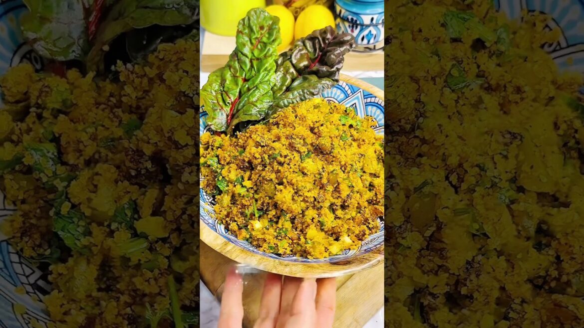 Bulgur Salad with Red Chard #bulgur #salad